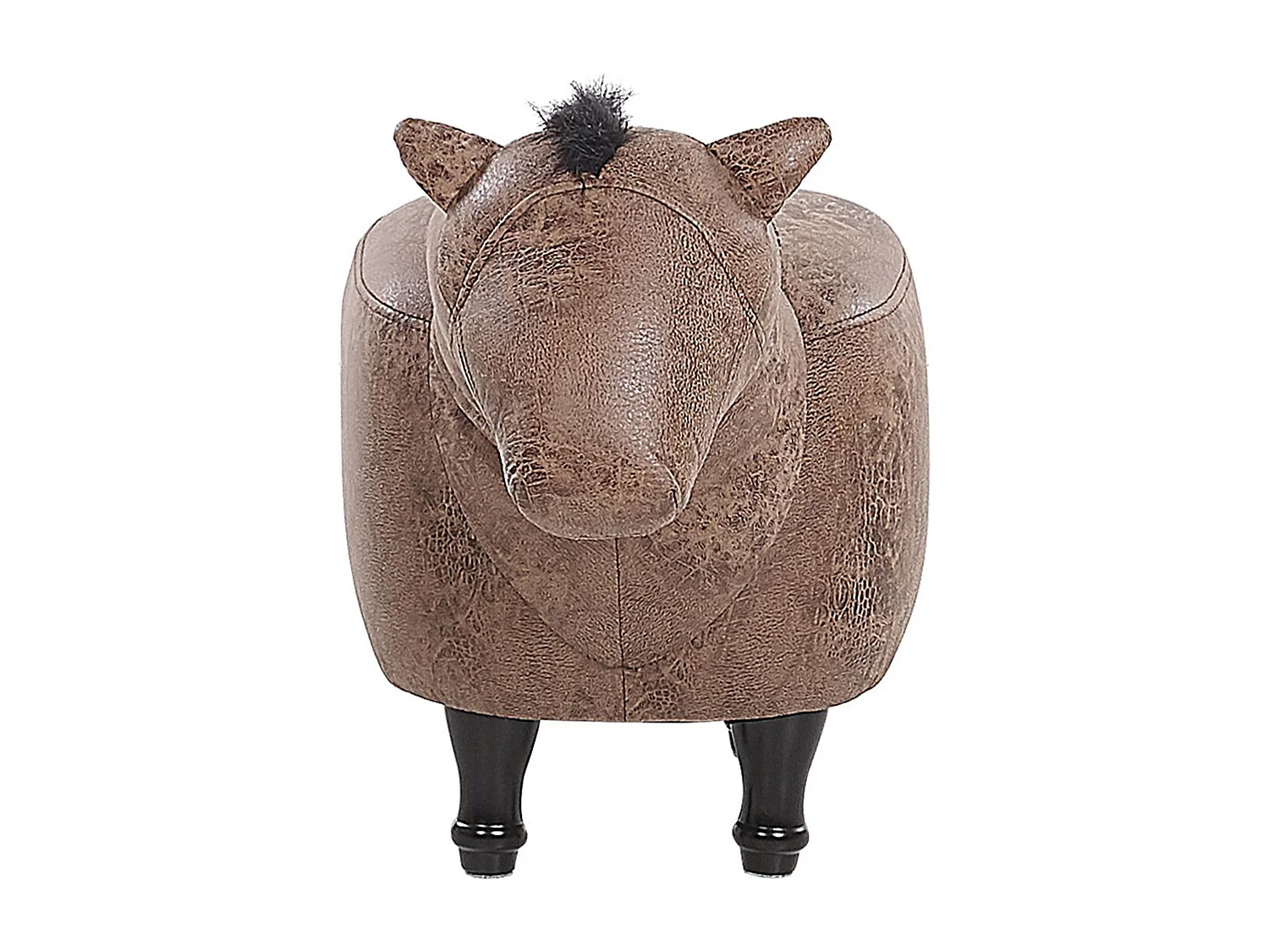 Tabouret animal HORSE Cuir PU Marron clair