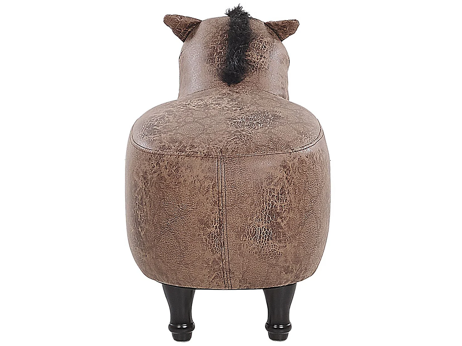 Tierhocker HORSE Kunstleder Hellbraun