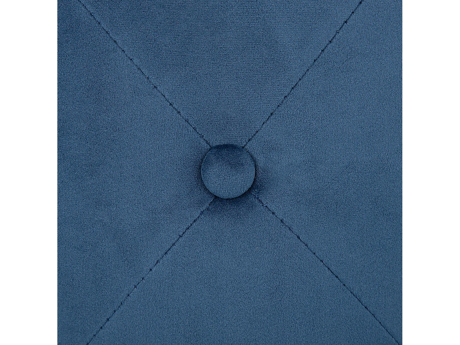 Poef COROLLA Fluweel Donkerblauw 40 cm 40 cm 40 cm