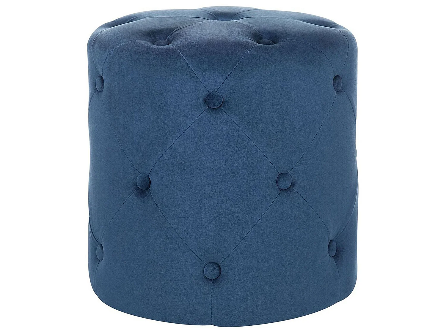 Pouf COROLLA Velours Bleu foncé 40 cm 40 cm 40 cm