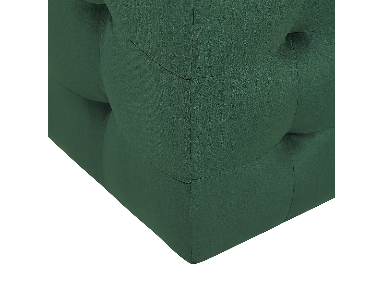 Ottomano contenitore MICHIGAN Velluto Verde scuro