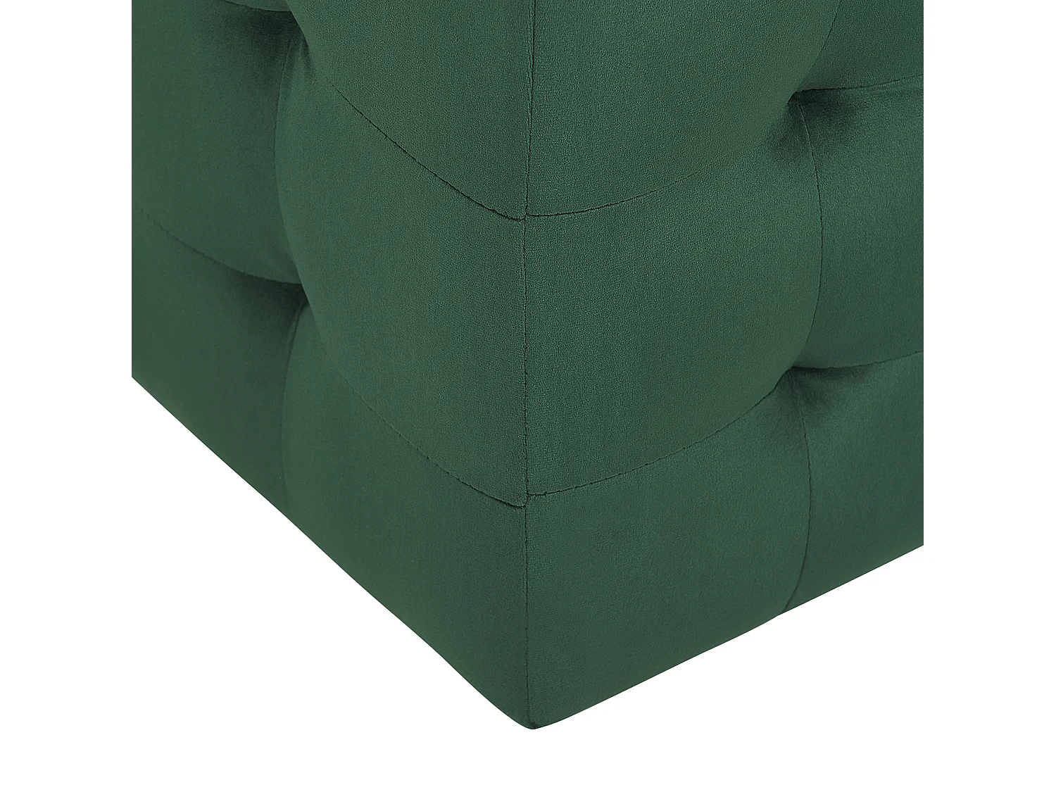 Ottomano contenitore MICHIGAN Velluto Verde scuro