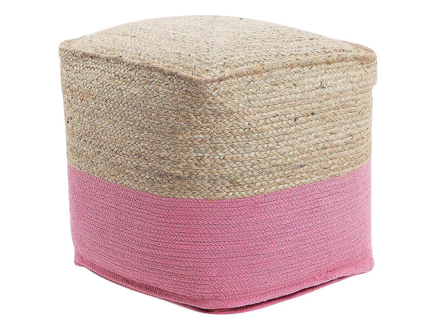 Pouf KIRAMA Iuta Rosa 44 cm 44 cm 44 cm