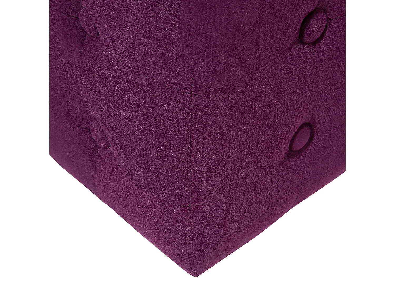 Pouf WISCONSIN Velours Pourpre 36 cm 36 cm 39 cm