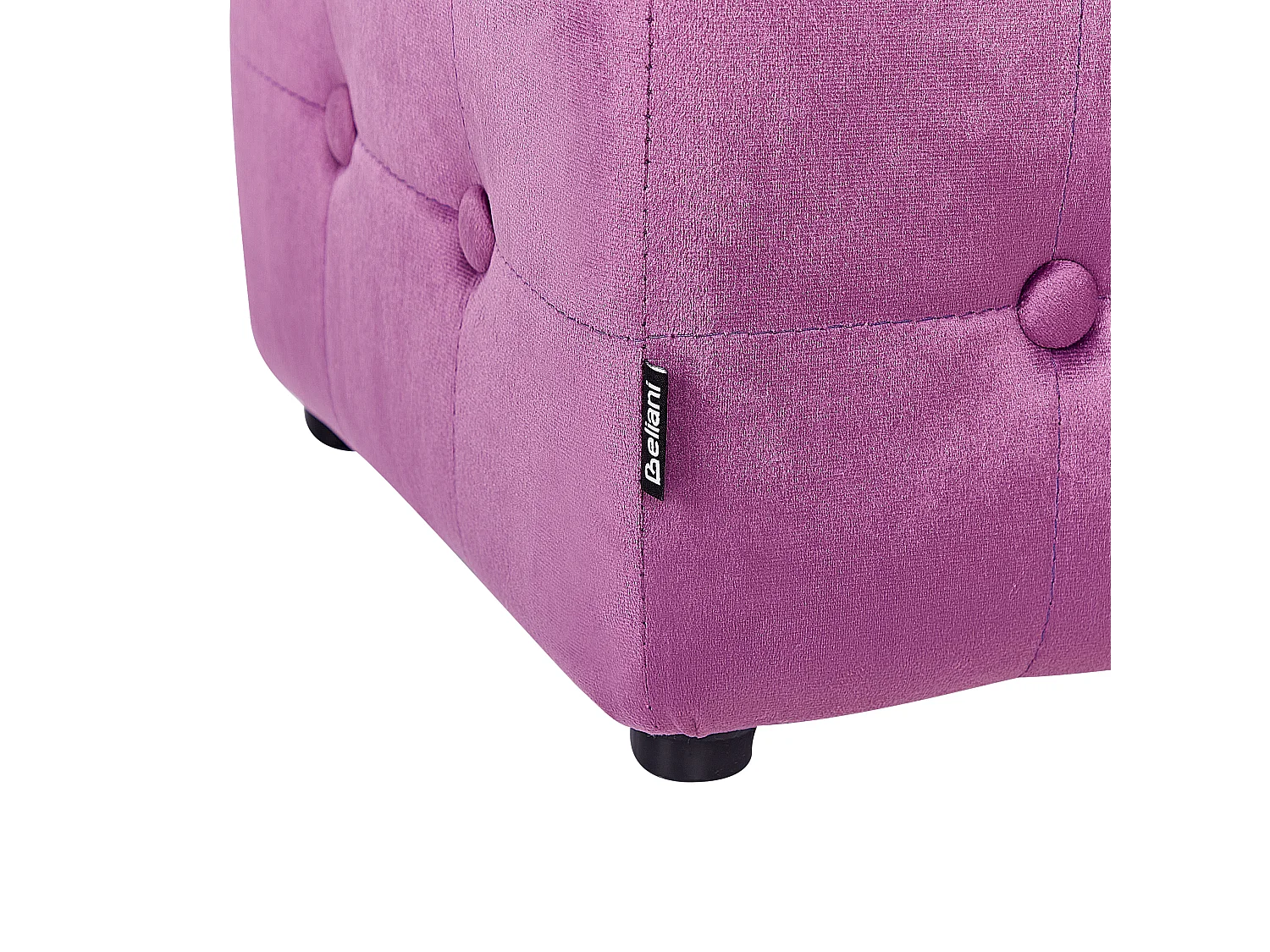 Stilvoller Hocker in Würfel Samtstoff violett Wisconsin