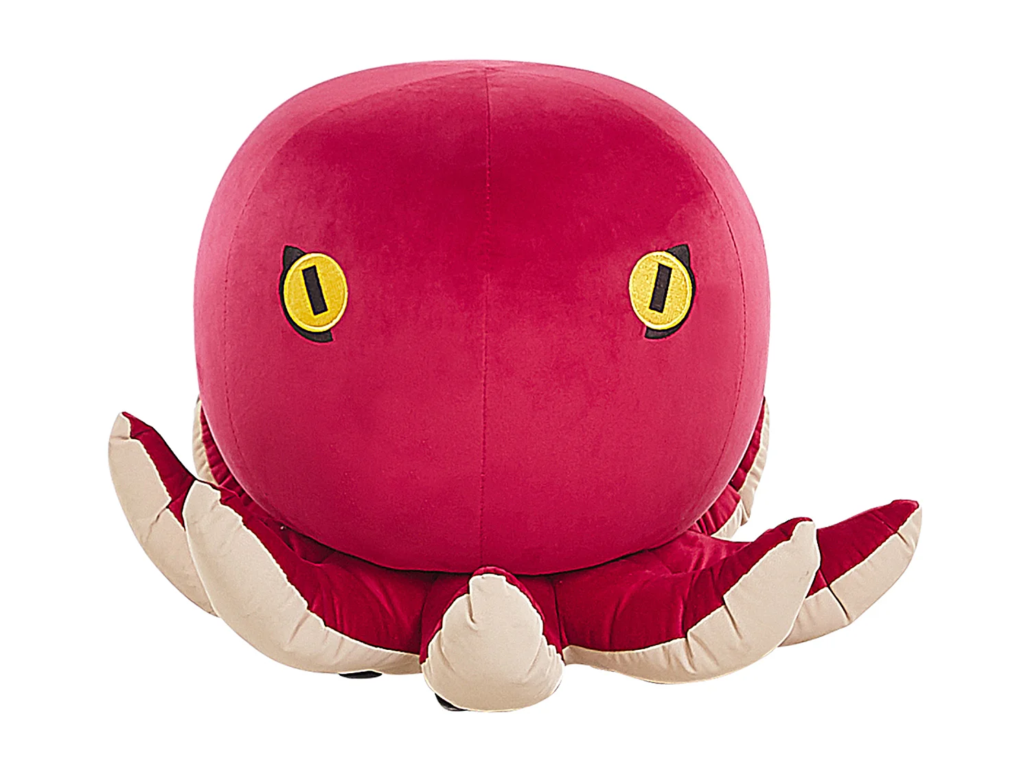 Poef fluweel rood OCTOPUS