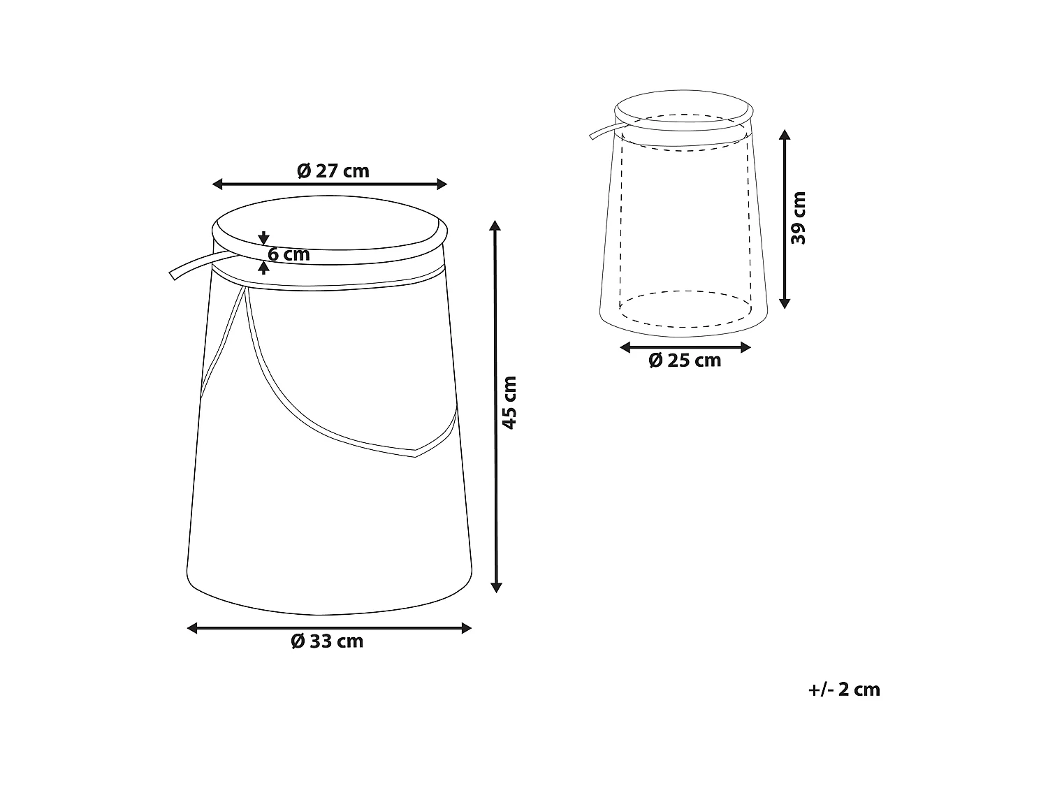 Kinderhocker Polsterbezug beige rund mit Stauraum Indianer-Design Apache
