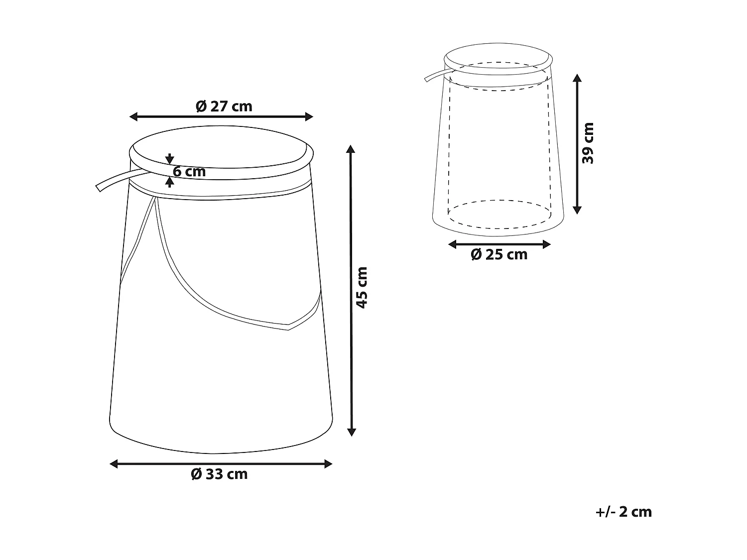 Kinderhocker Polsterbezug beige rund mit Stauraum Indianer-Design Apache