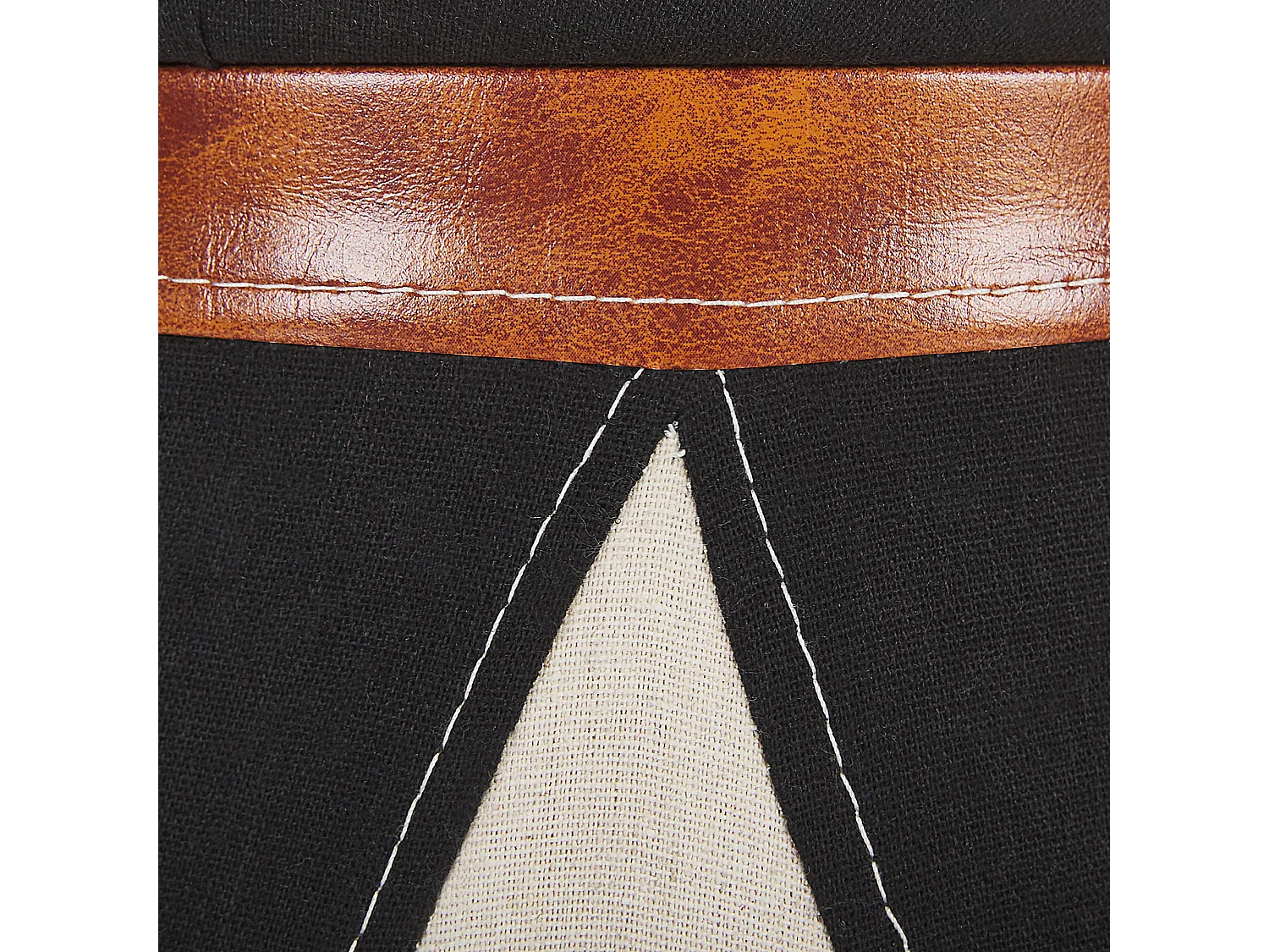 Pouf de rangement pour enfants APACHE Lin synthétique Beige