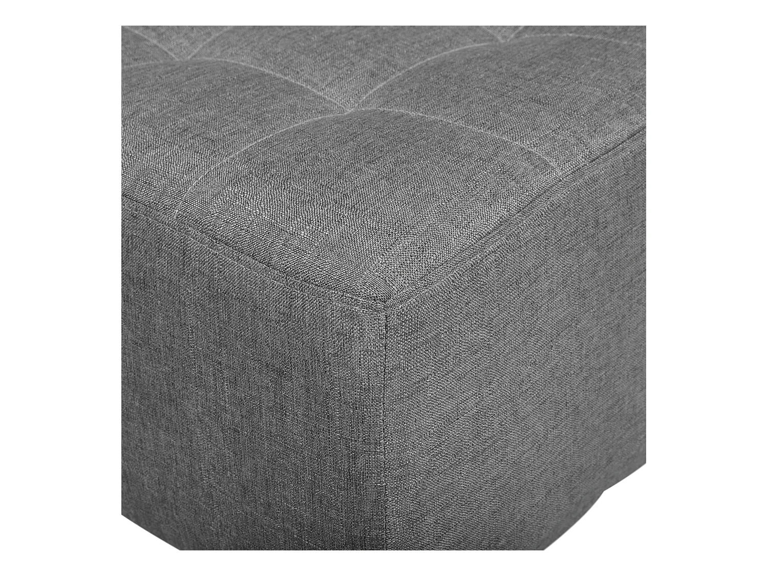 Ottoman ABERDEEN Tissu Gris clair