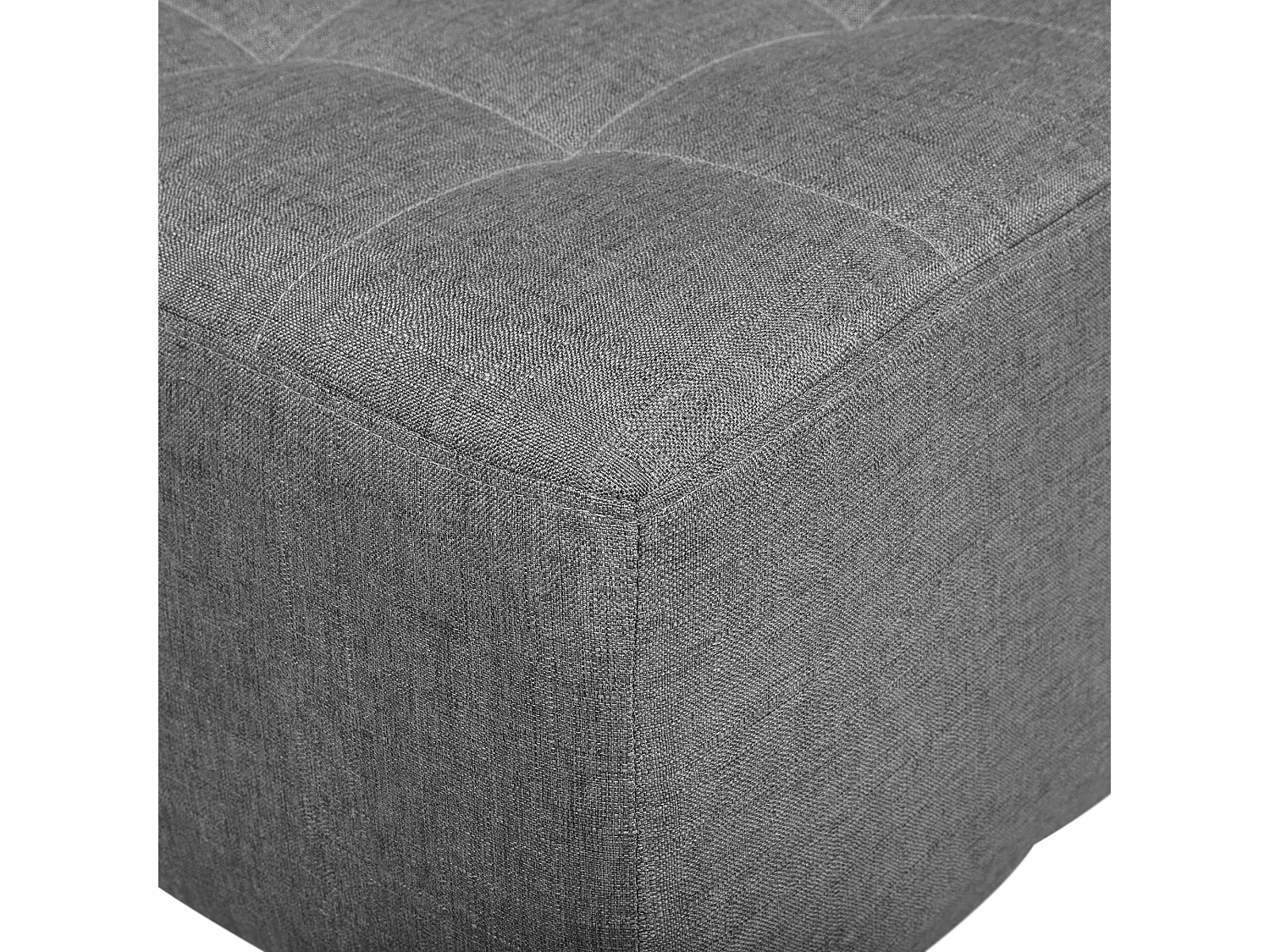 Ottoman ABERDEEN Tissu Gris clair