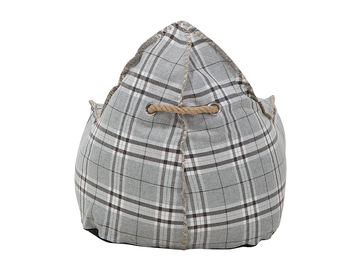 Puf cojín 200 L DROP LINEN 63 cm 75 cm Gris