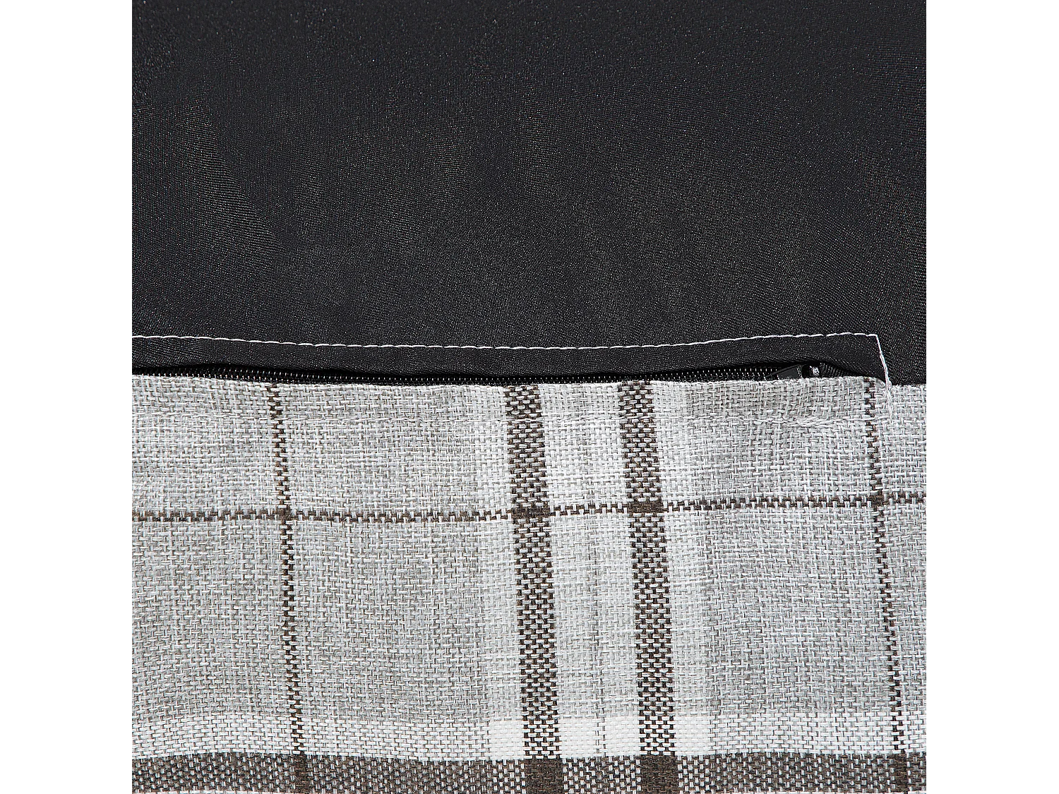 Bequemer Sitzsack kariert grau Polsterbezug Drop