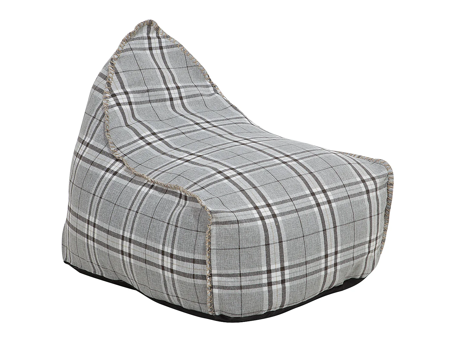 Pouf poire 200 L DROP LINEN 63 cm 75 cm Gris