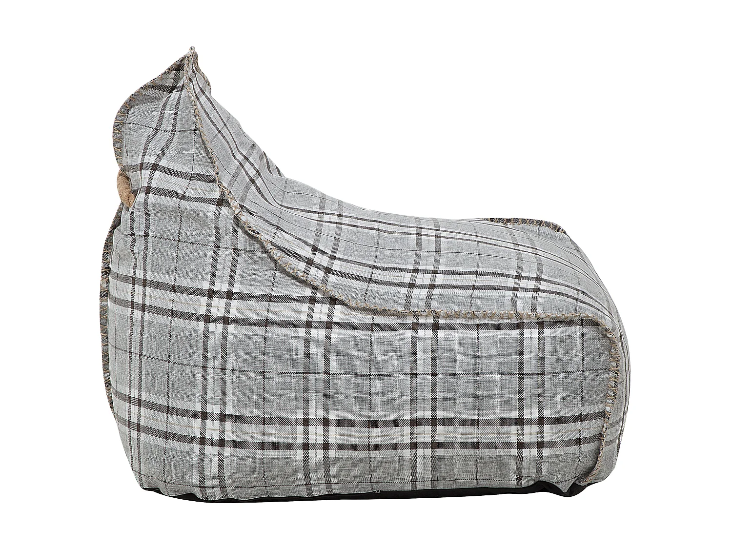 Pouf poire 200 L DROP LINEN 63 cm 75 cm Gris