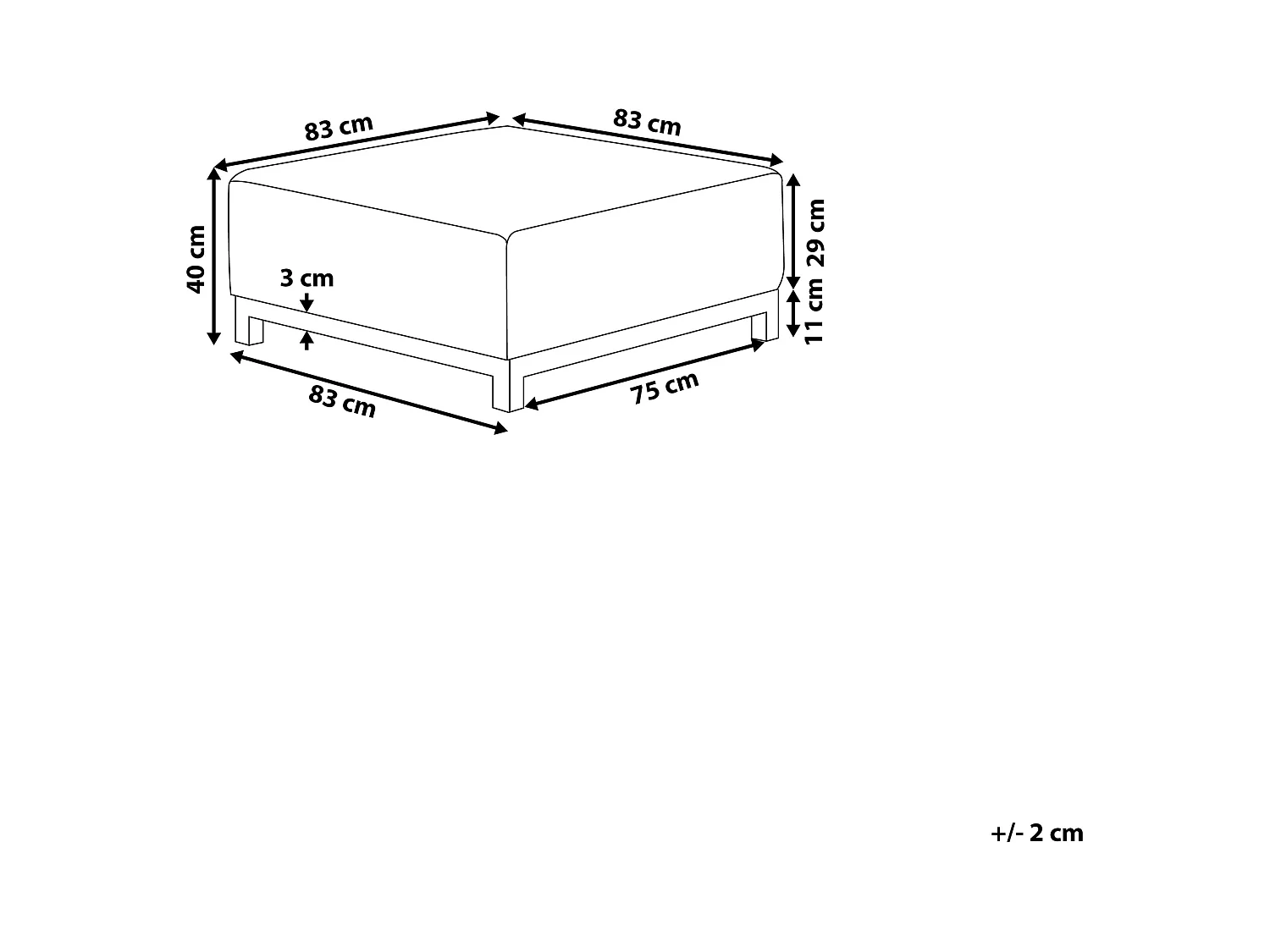 Otomana ROVIGO Beige
