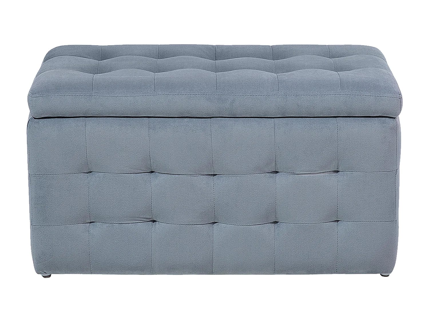 Opbergpoef MICHIGAN Fluweel Lichtgrijs