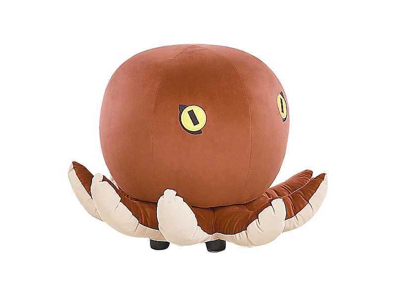 Kuscheliger Pouf für Kinder in Oktopus-Form braun Samtstoff Octopus