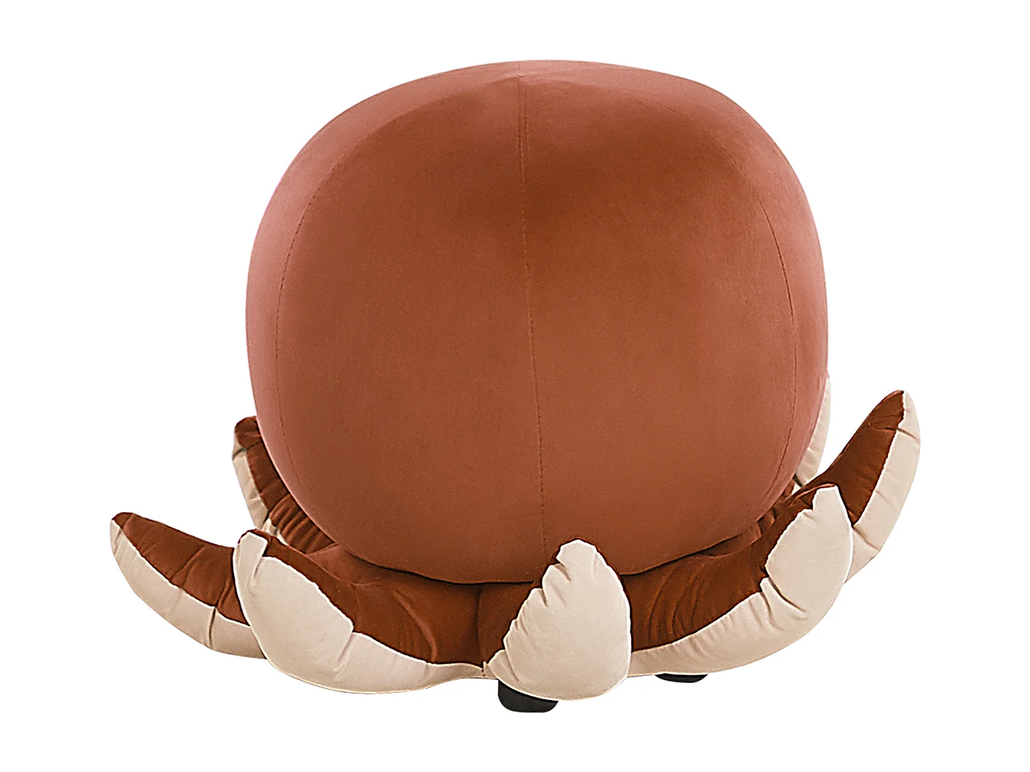 Tabouret animal OCTOPUS Velours Marron doré