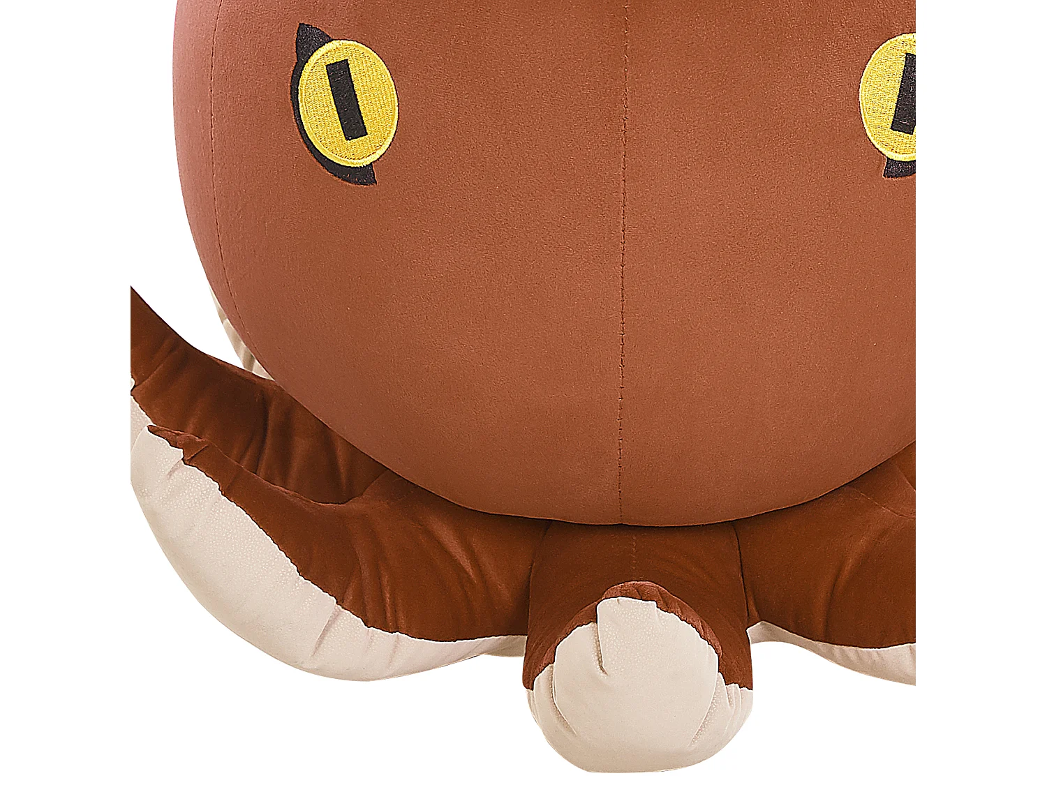 Tabouret animal OCTOPUS Velours Marron doré