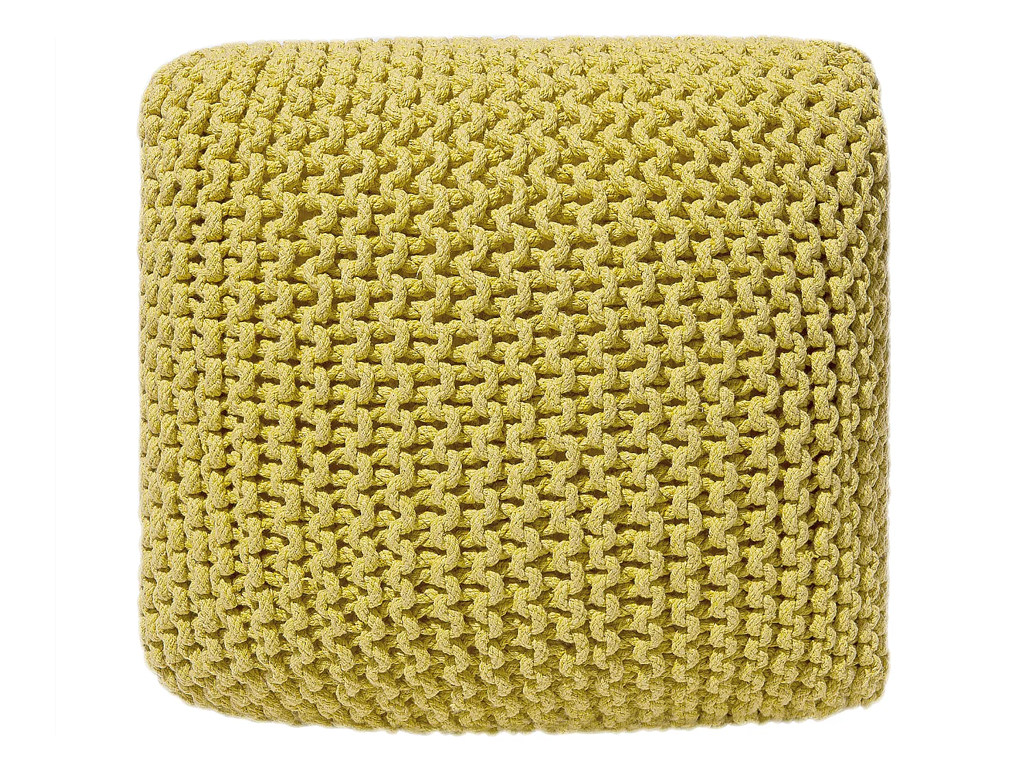 Pouf CONRAD Coton Jaune