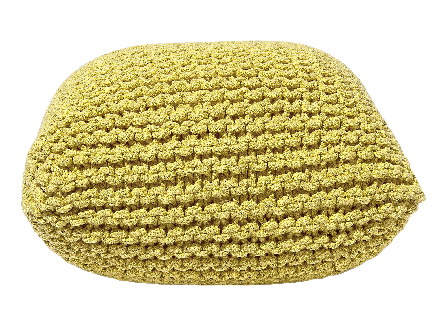 Pufe CONRAD Algodão Amarelo 50 cm 50 cm 31 cm