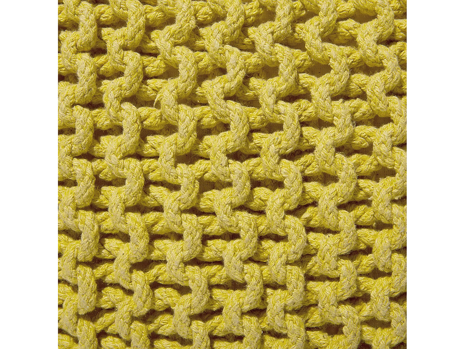 Pufe CONRAD Algodão Amarelo 50 cm 50 cm 31 cm