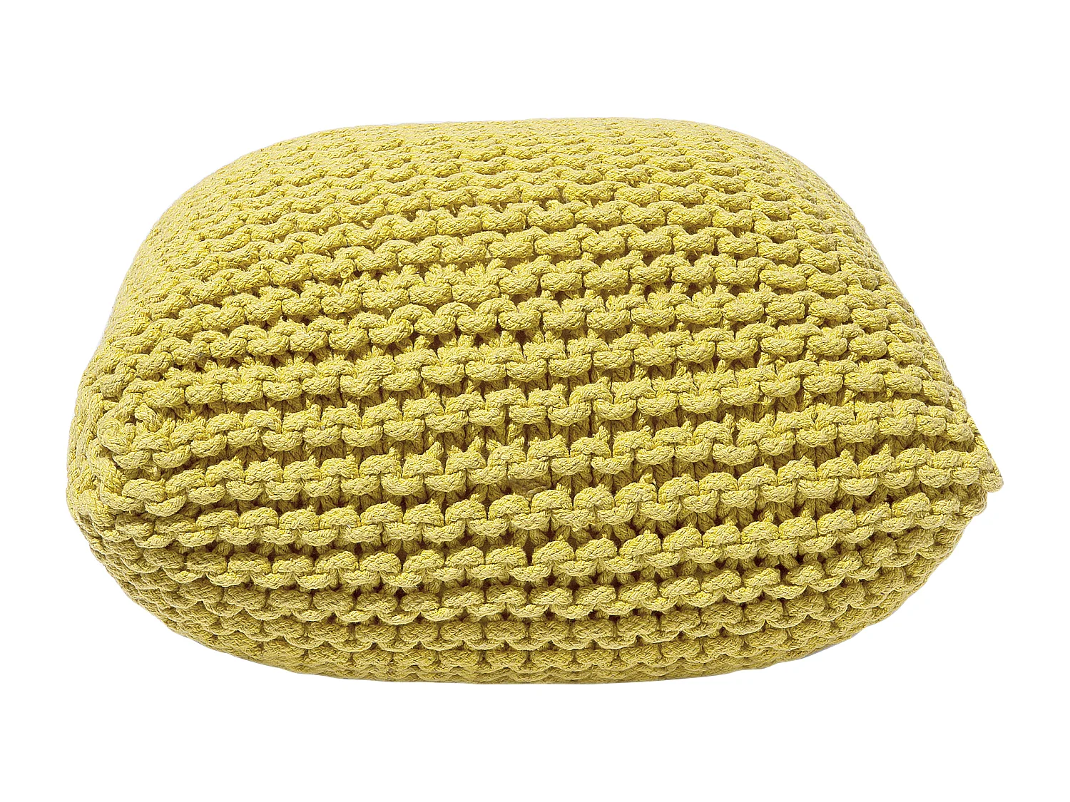 Moderner Pouf in Gelb 55 x 50 x 31 cm rechteckig Conrad II