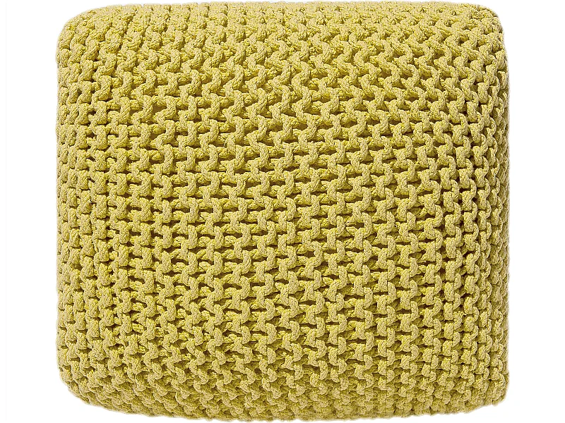 Moderner Pouf in Gelb 55 x 50 x 31 cm rechteckig Conrad II