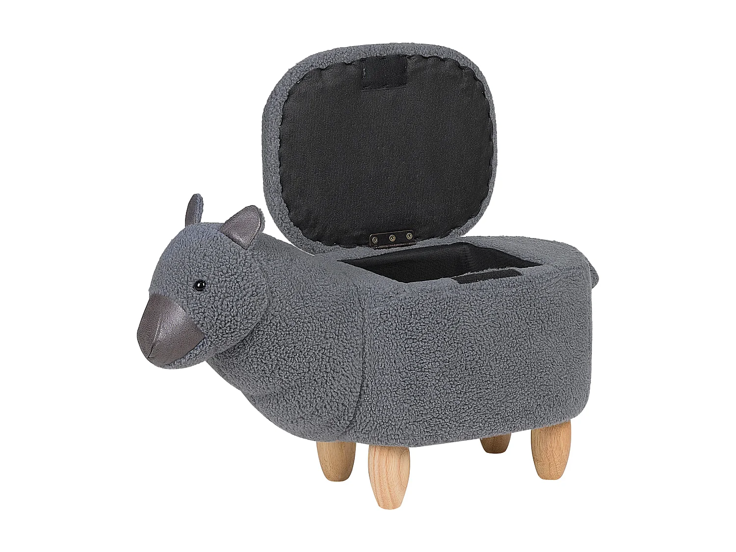Tabouret de rangement animal ALPACA Gris