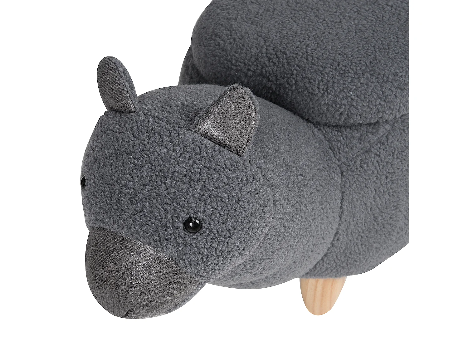 Tabouret de rangement animal ALPACA Gris