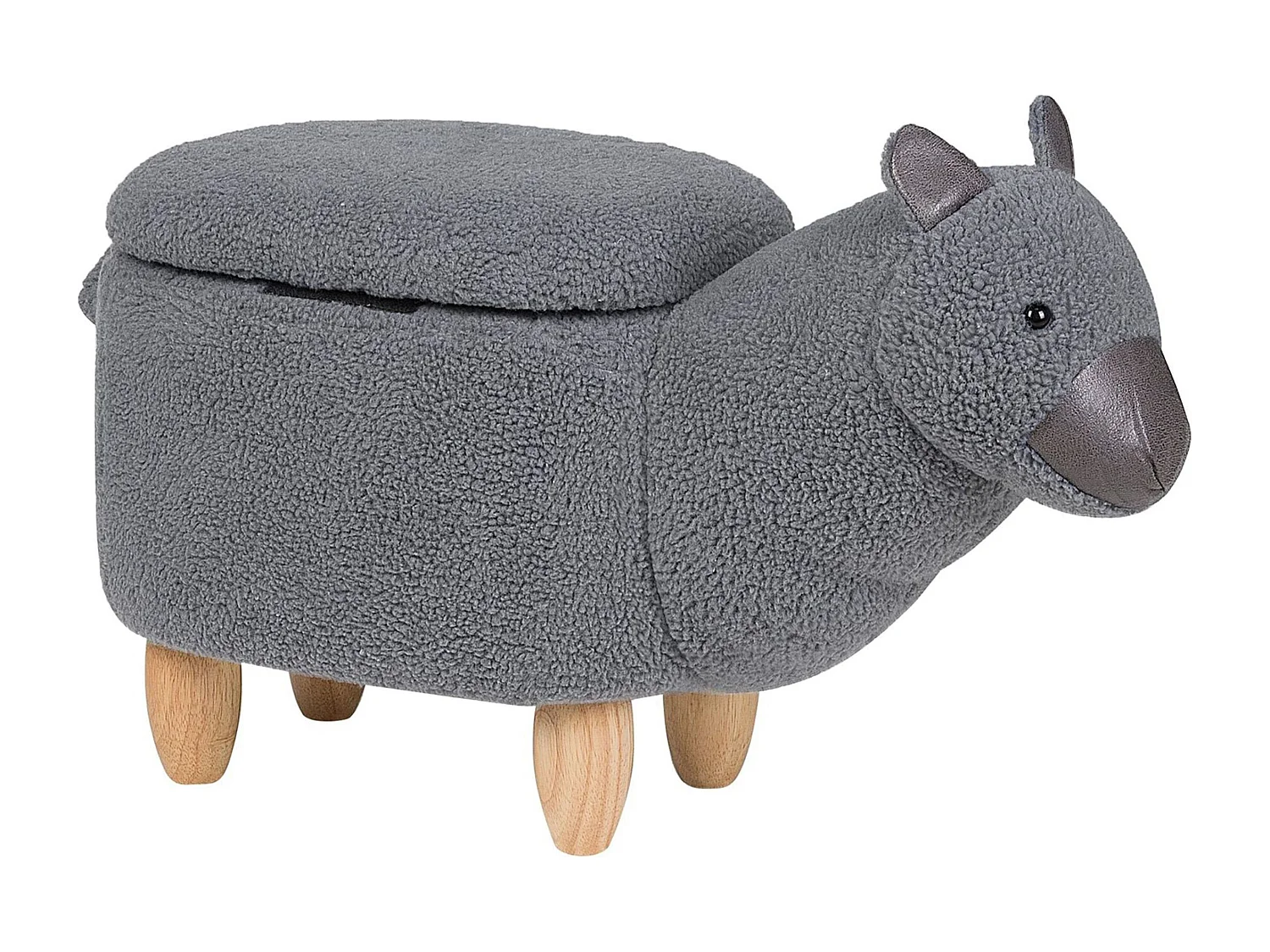 Tabouret de rangement animal ALPACA Gris