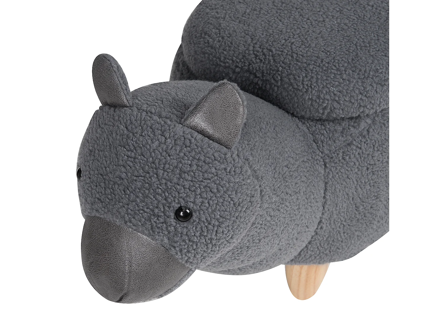 Tabouret de rangement animal ALPACA Gris