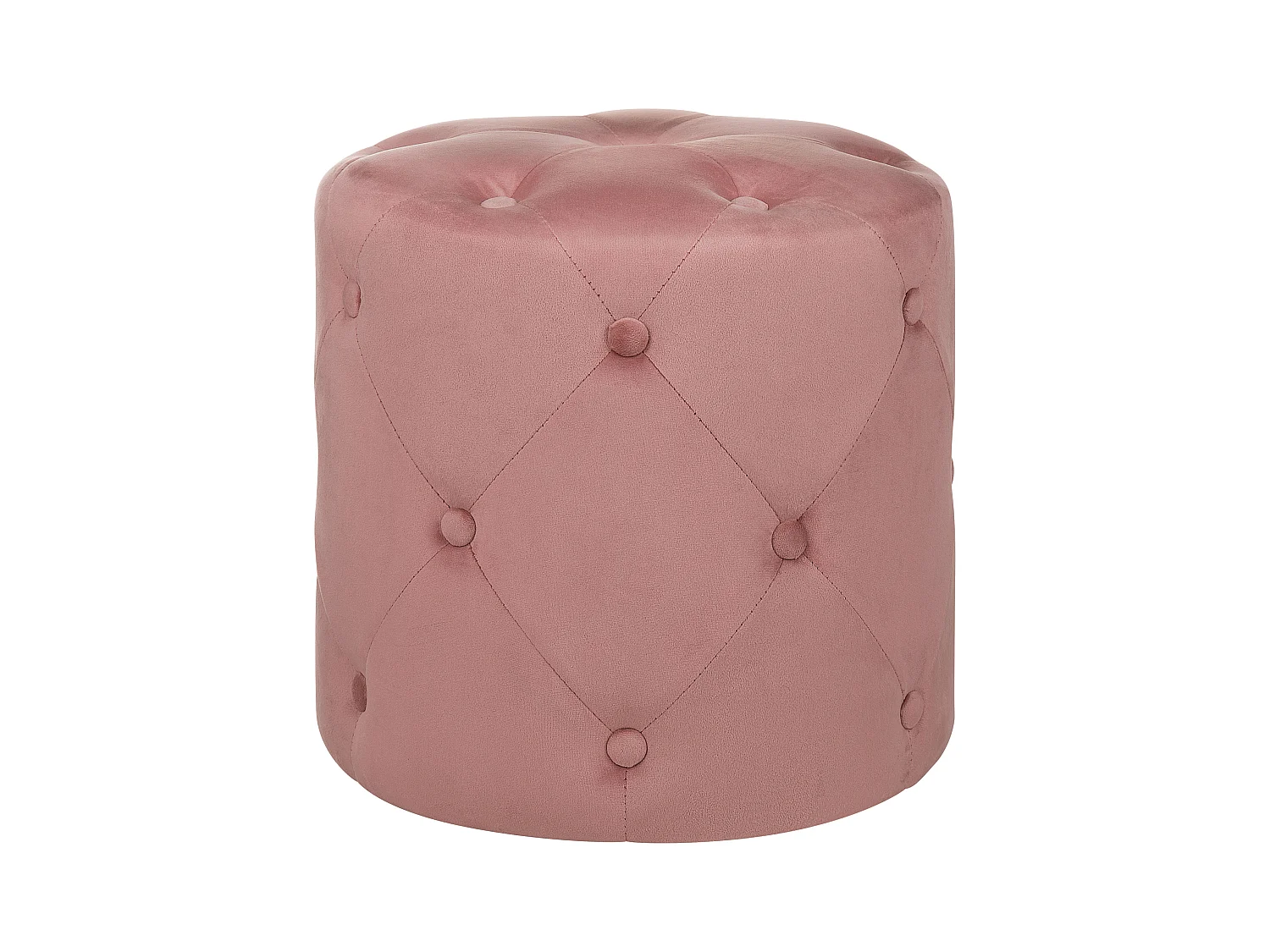 Pouf COROLLA Velours Rose