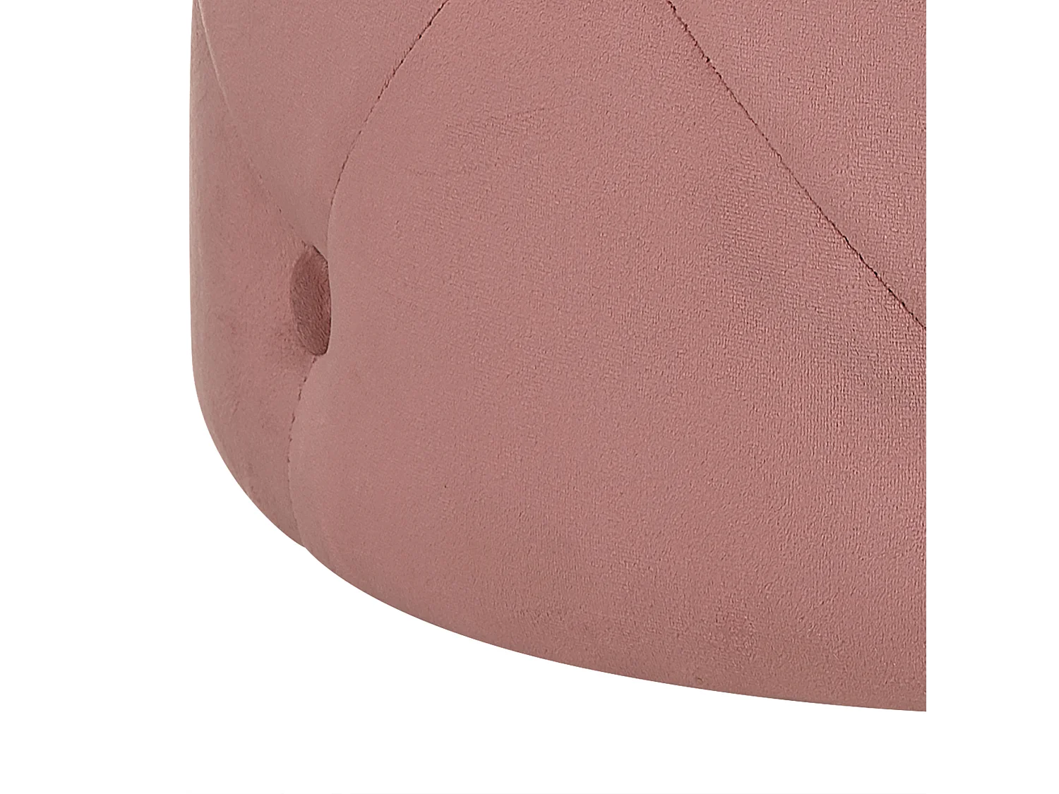 Pouf COROLLA Velluto Rosa 40 cm 40 cm 40 cm