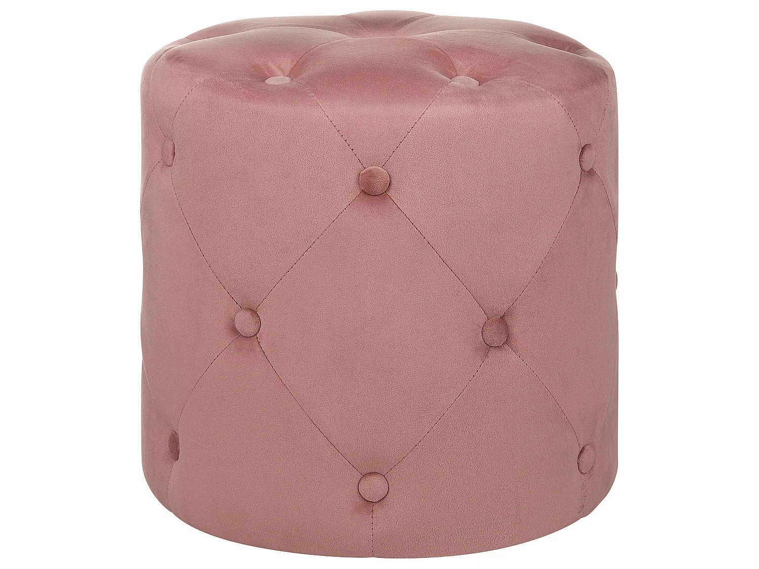 Pouf COROLLA Velours Rose 40 cm 40 cm 40 cm