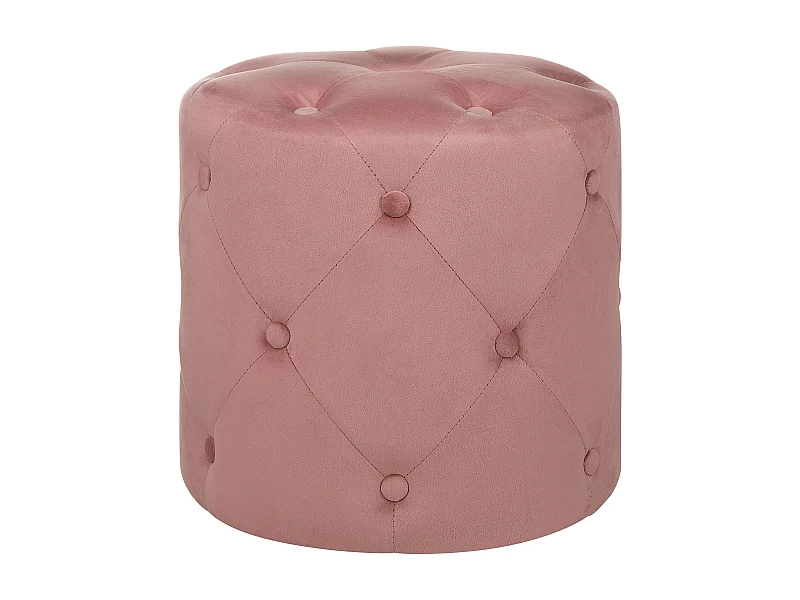 Pouf COROLLA Velours Rose