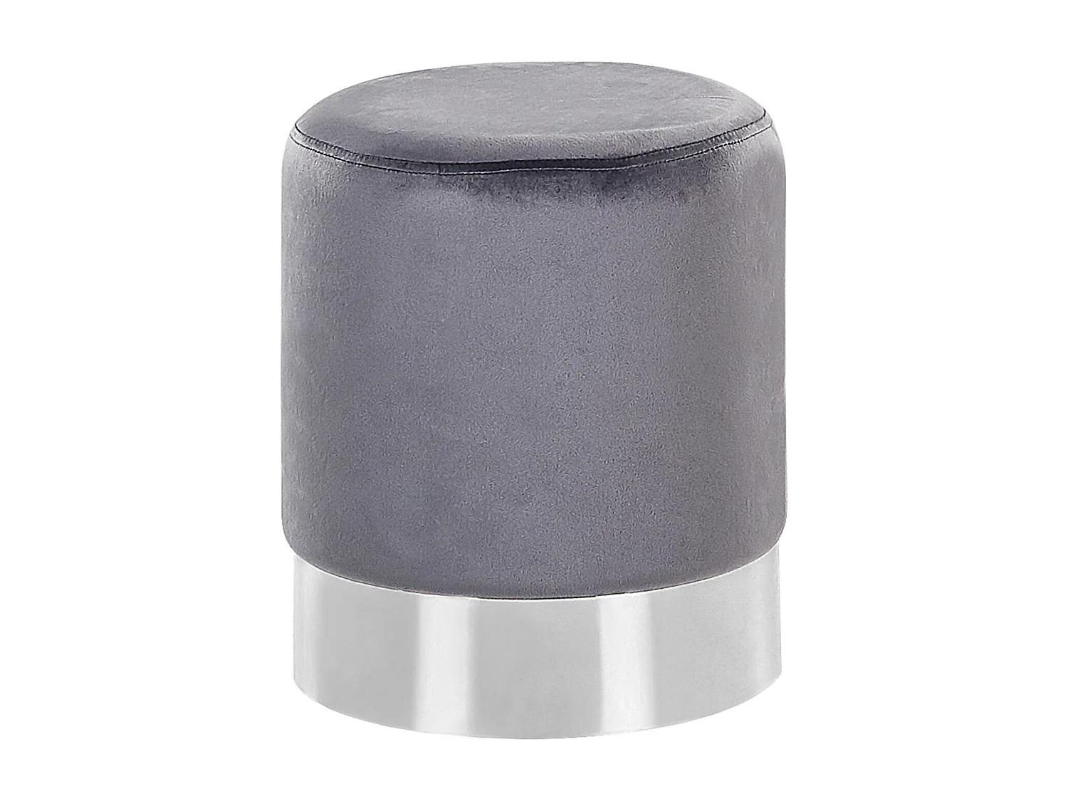 Pouf BRIGITTE Velours Gris