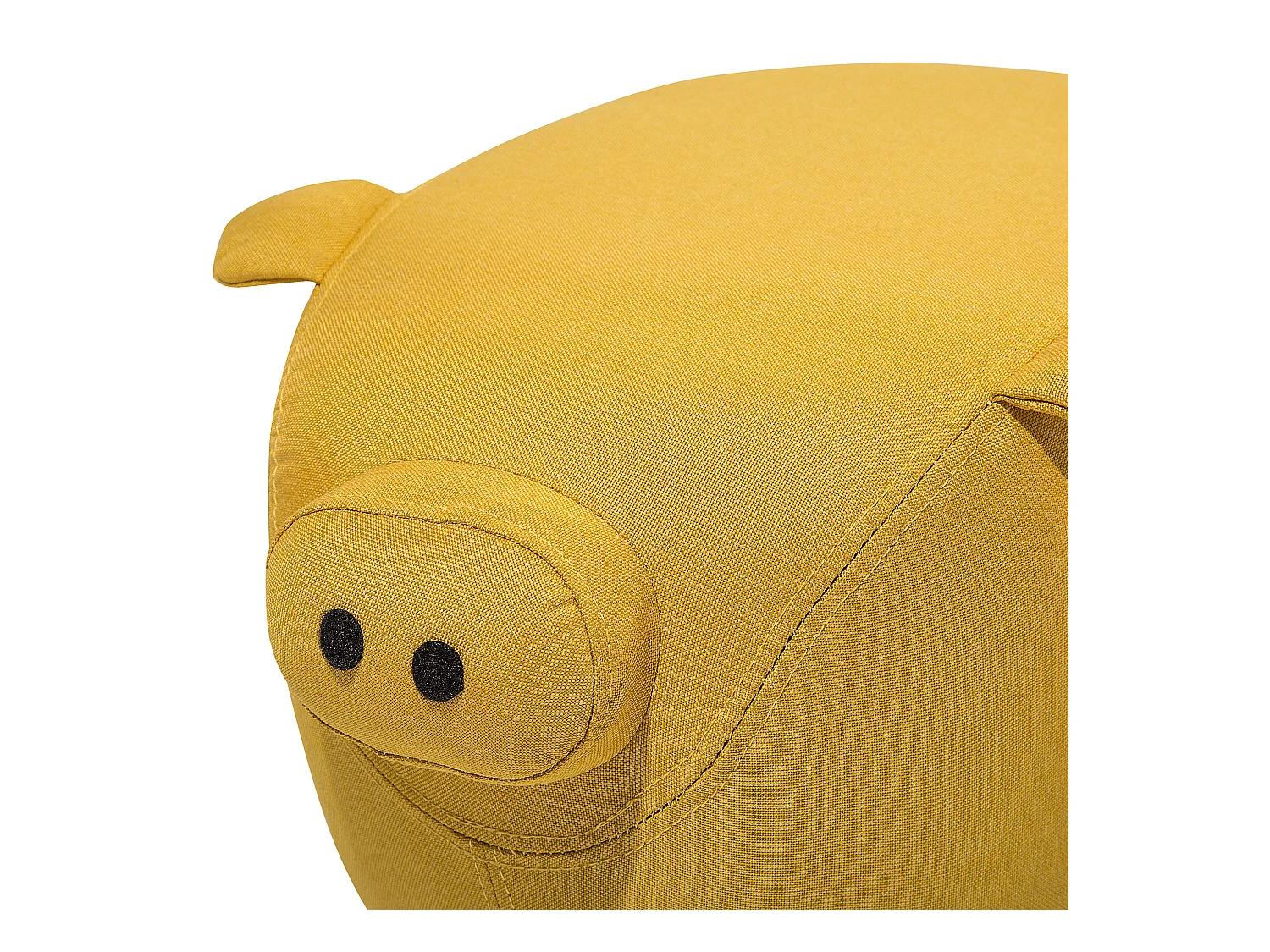 Tabouret animal PIGGY Tissu Jaune