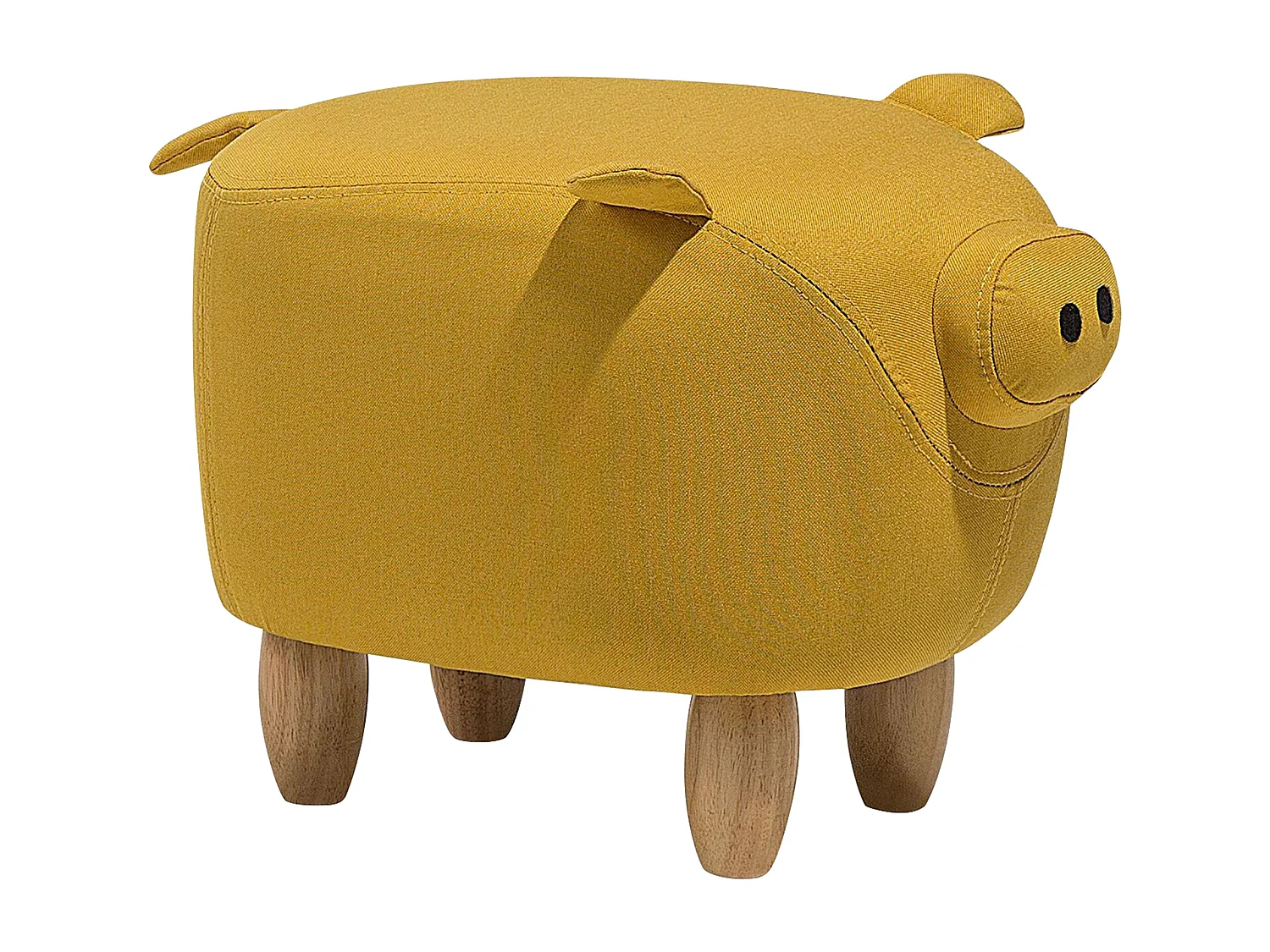 Pouf animaletto PIGGY Tessuto Giallo