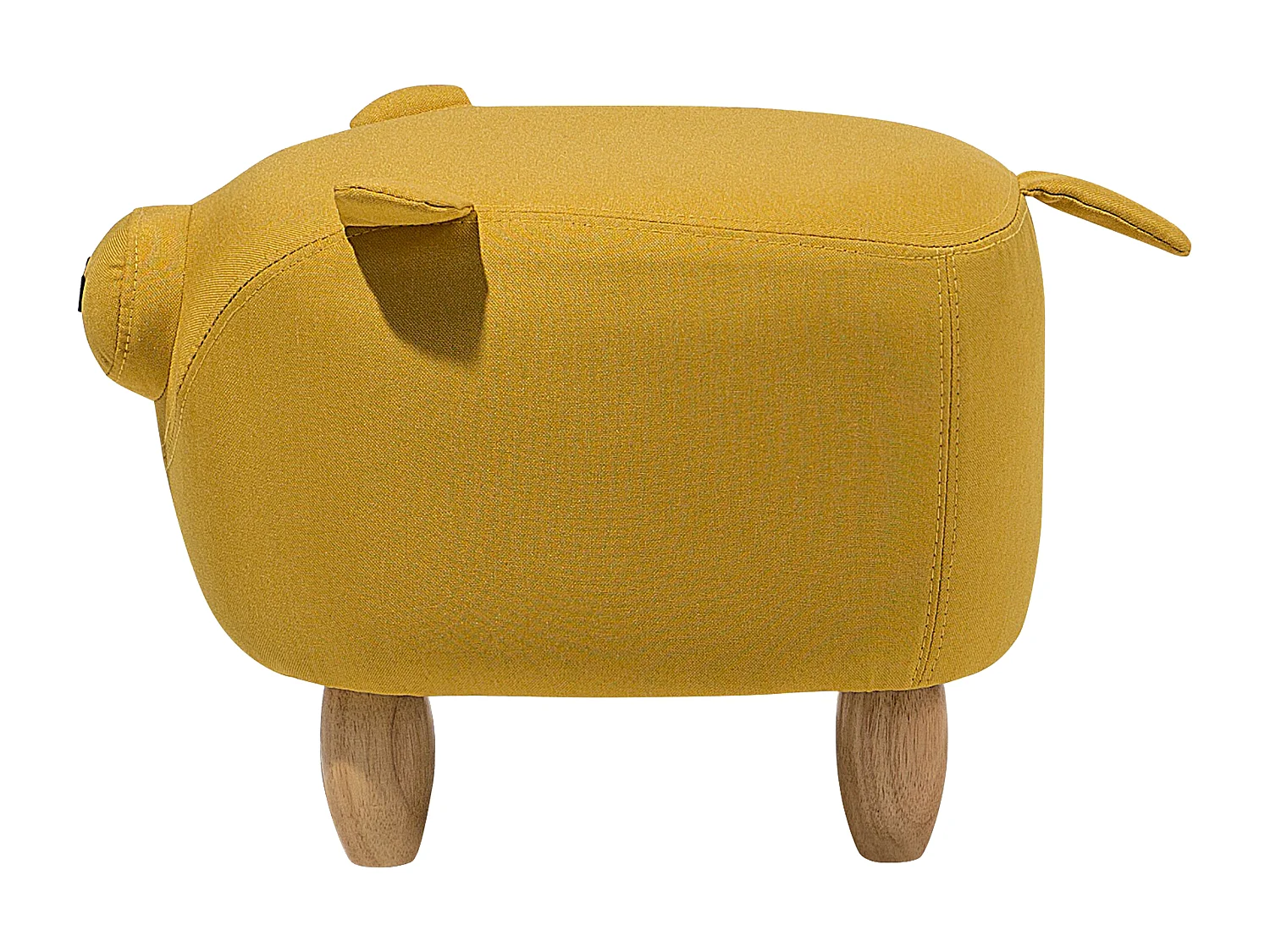 Pouf animaletto PIGGY Tessuto Giallo