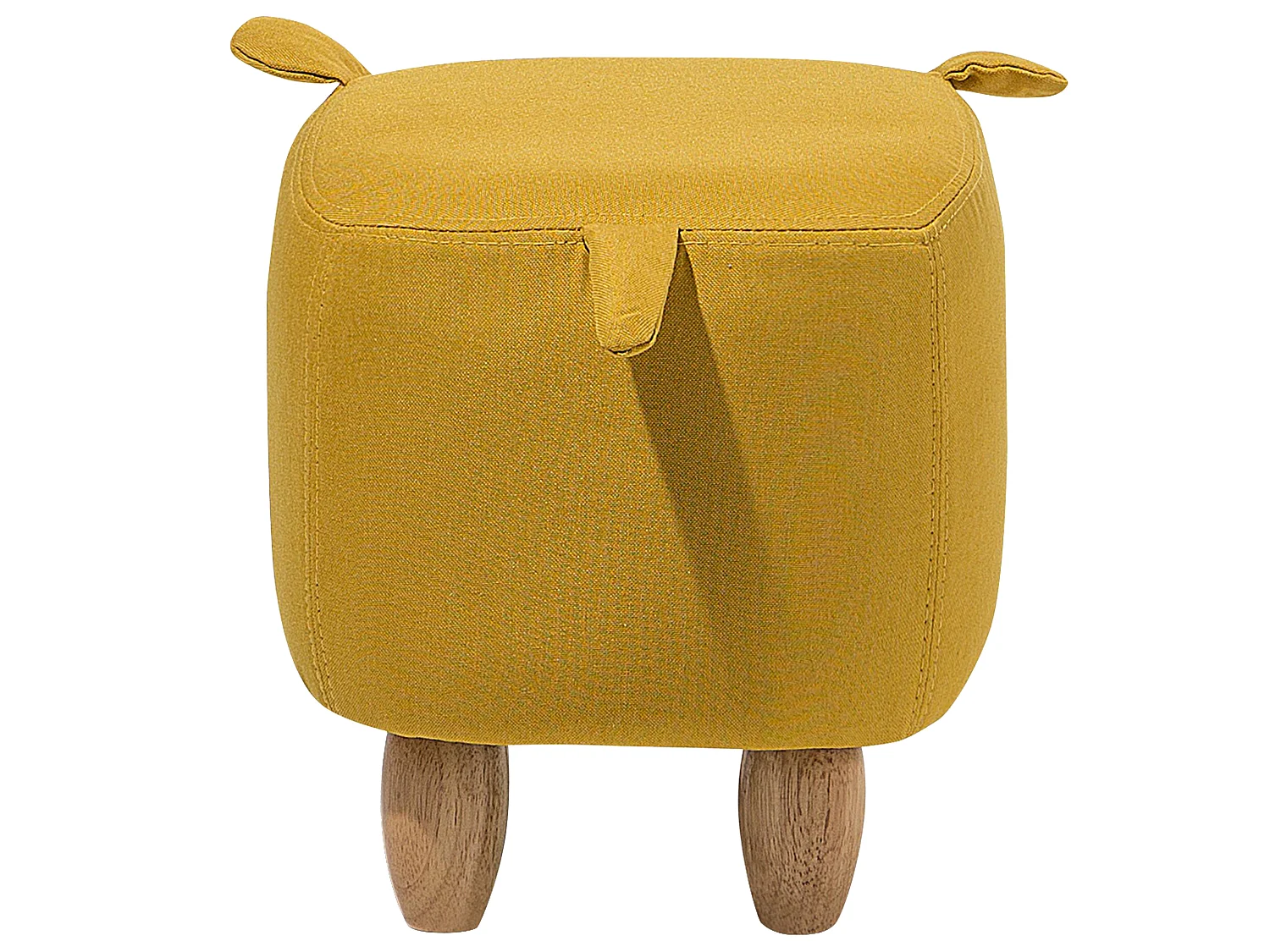 Tabouret animal PIGGY Tissu Jaune