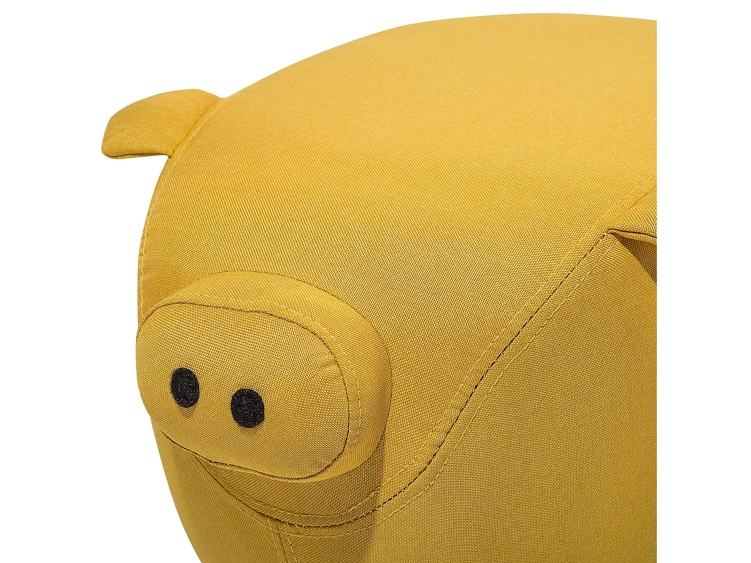 Tabouret animal PIGGY Tissu Jaune