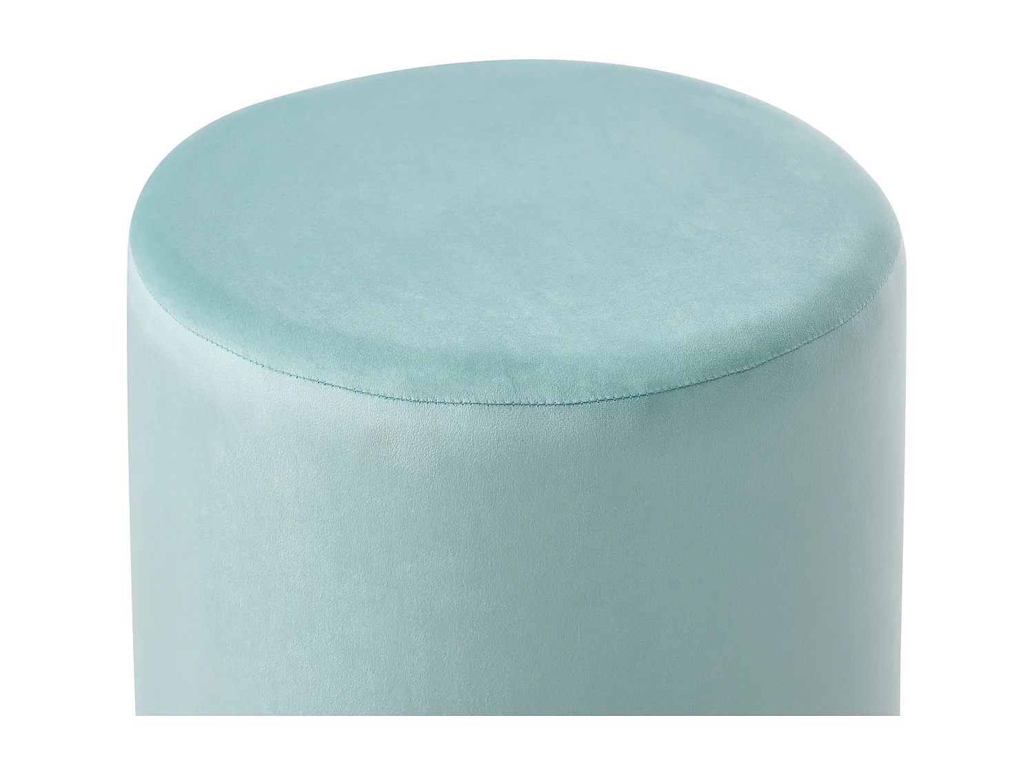 Poef LOVETT Fluweel Mintgroen 47 cm 47 cm 46 cm