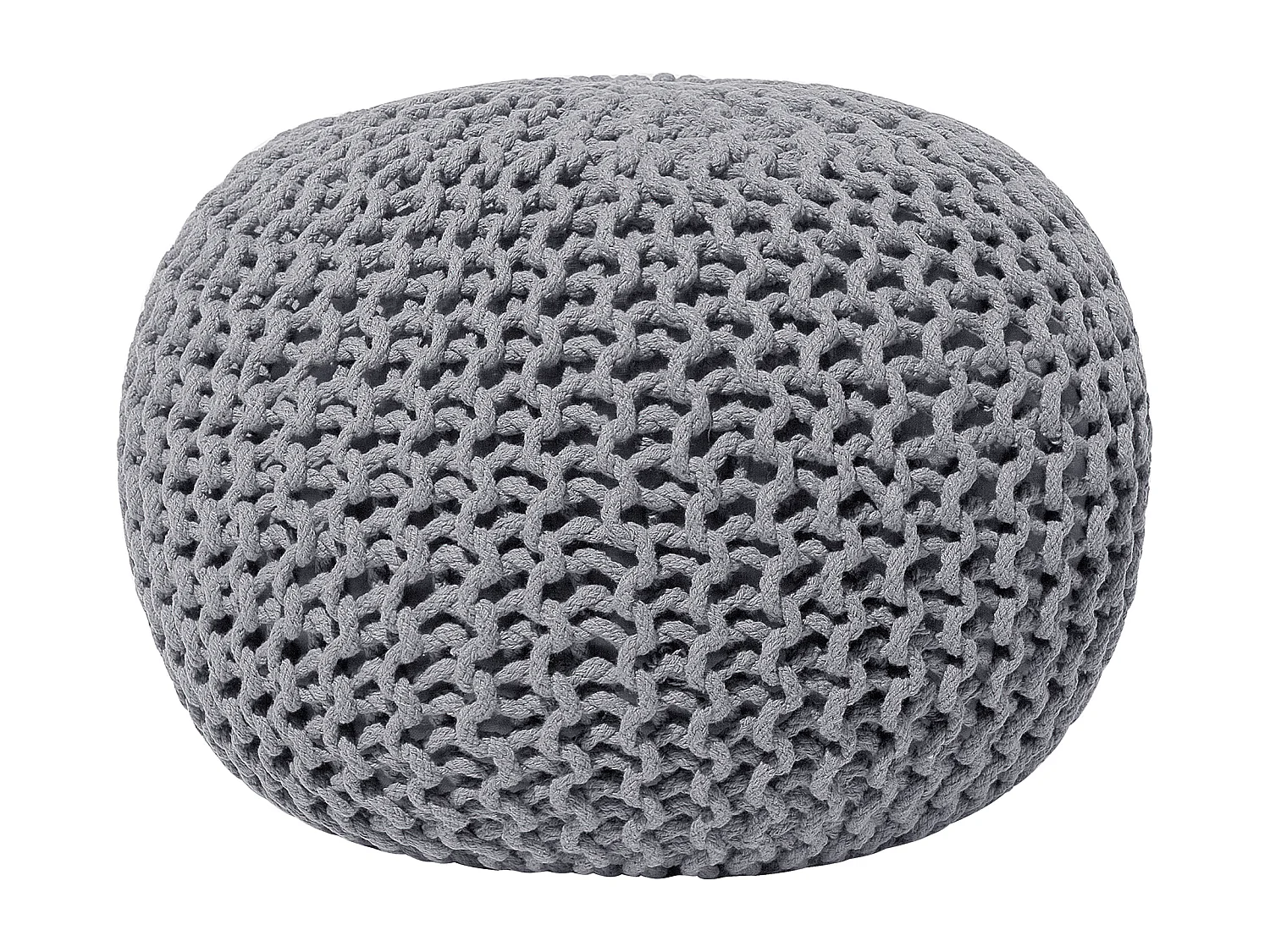 Pouf CONRAD Coton Gris
