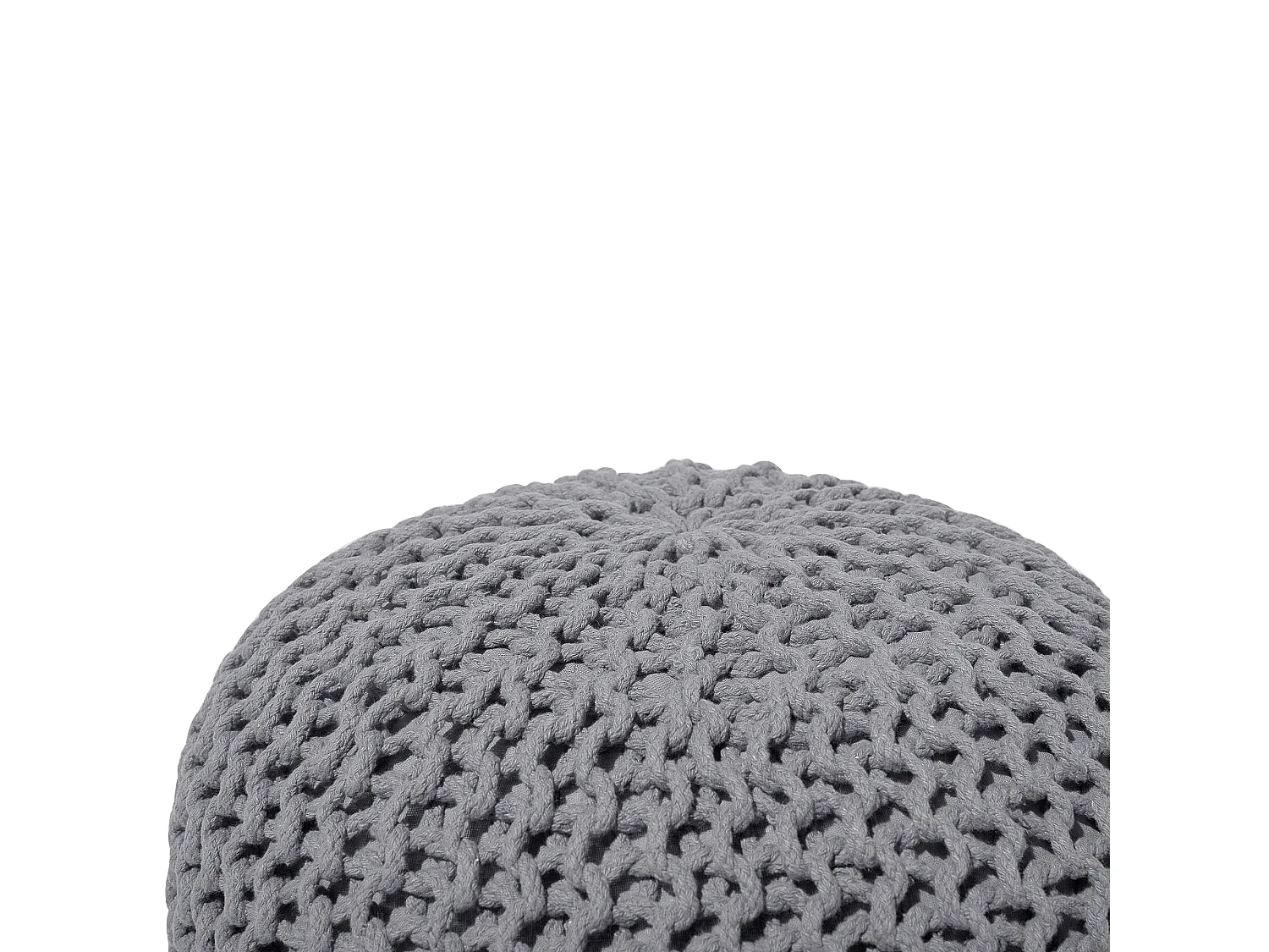 Pouf CONRAD Coton Gris