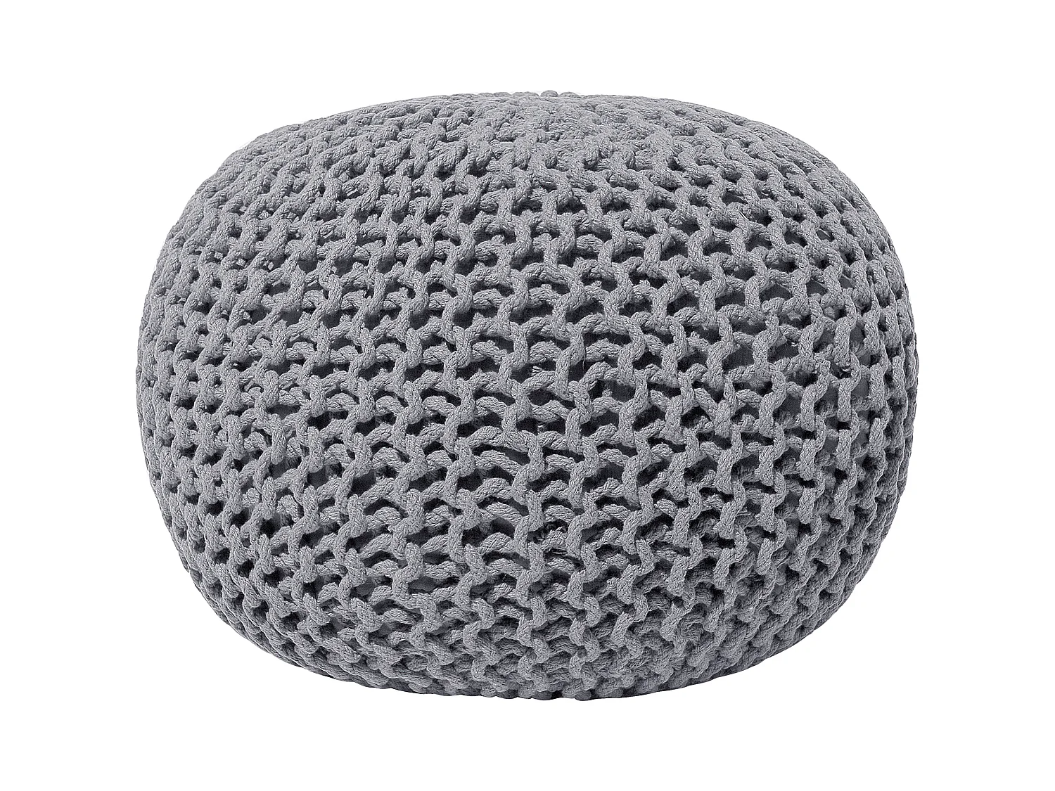 Pouf CONRAD Coton Gris