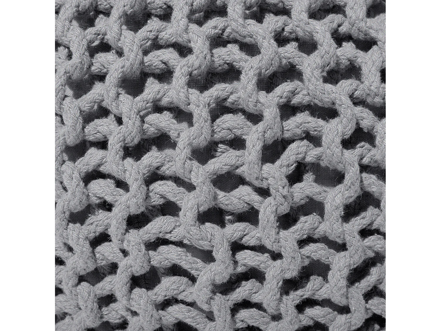 Pouf CONRAD Coton Gris