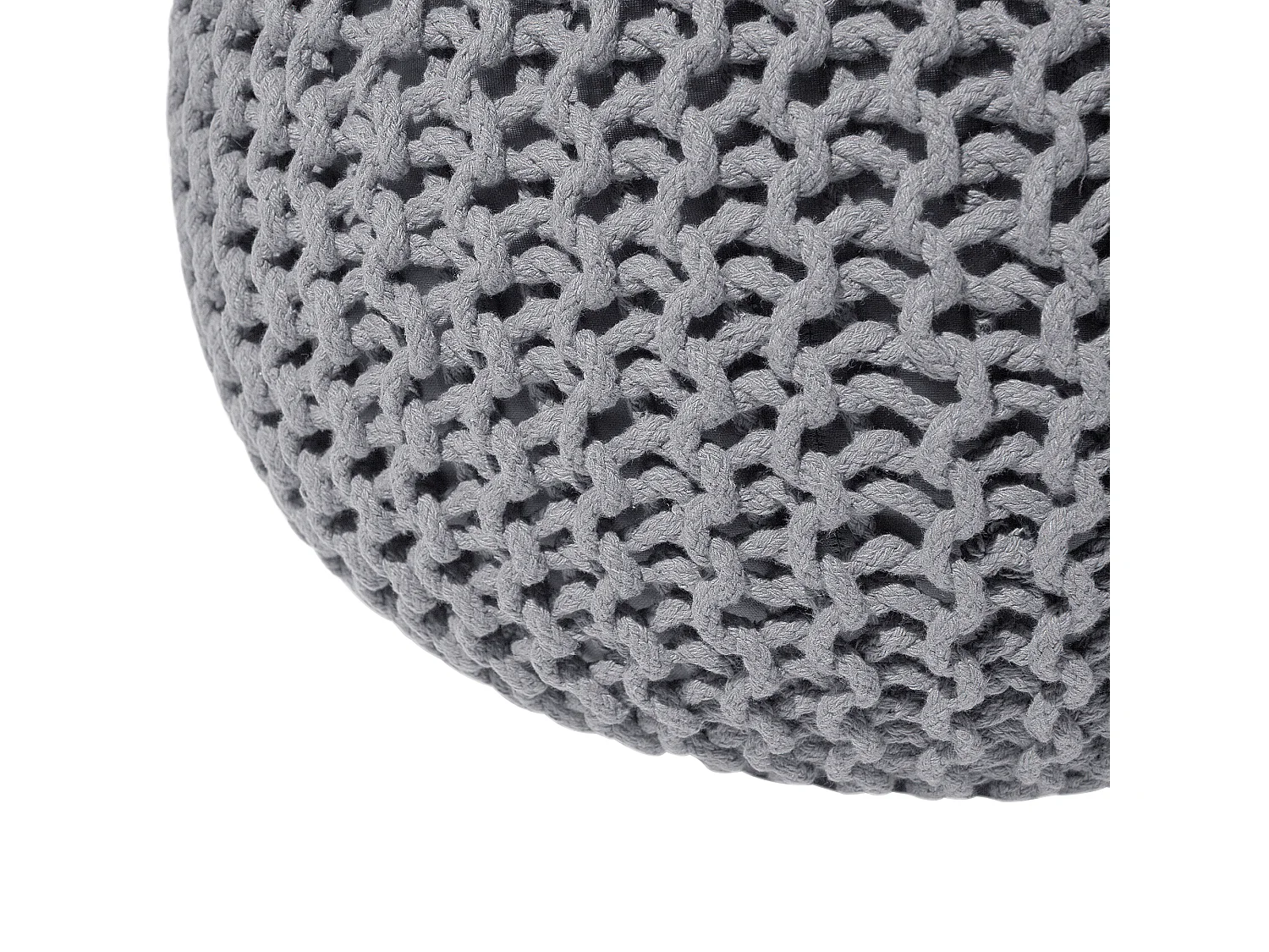 Pouf CONRAD Coton Gris