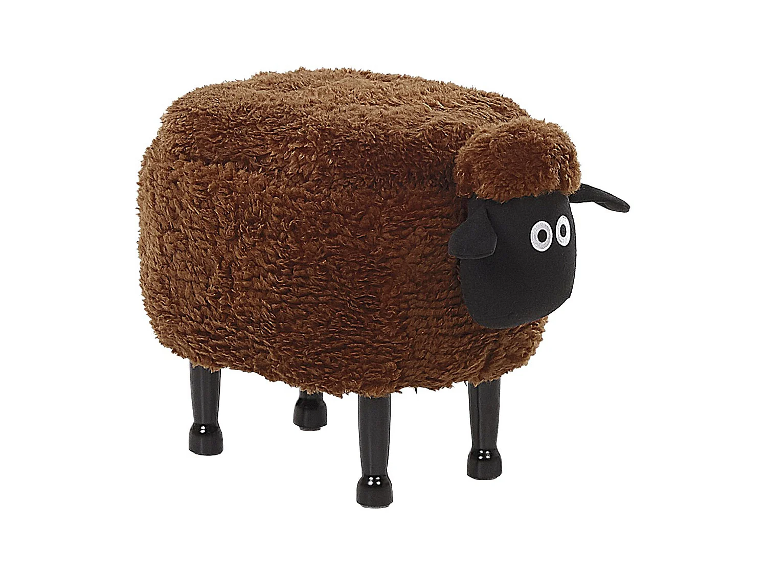 Tabouret de rangement animal SHEEP Tissu Marron